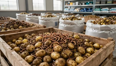 Защита картофеля от проволочника: предпосадочная обработка