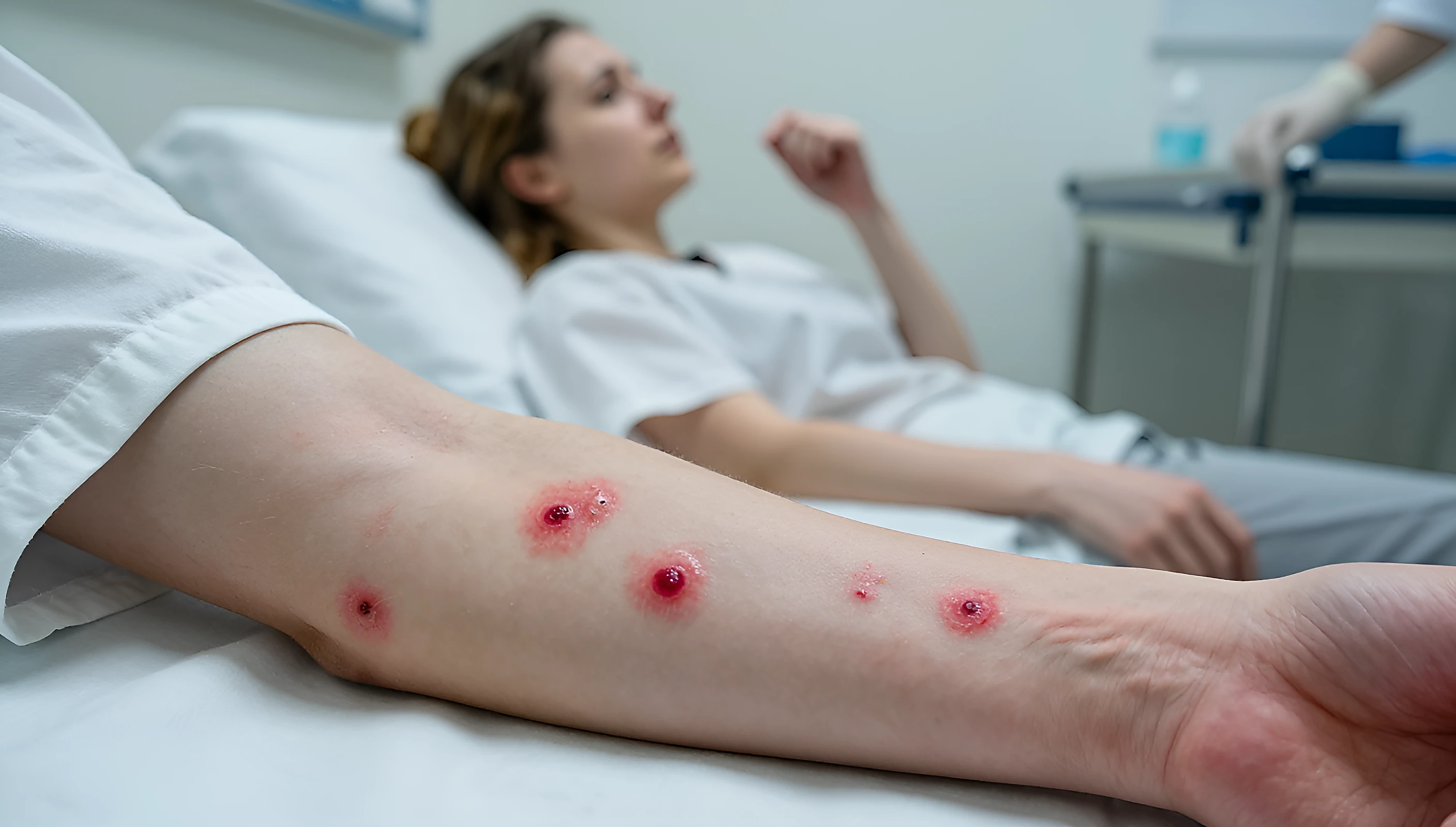 Укусы постельных клопов: симптомы, последствия и лечение